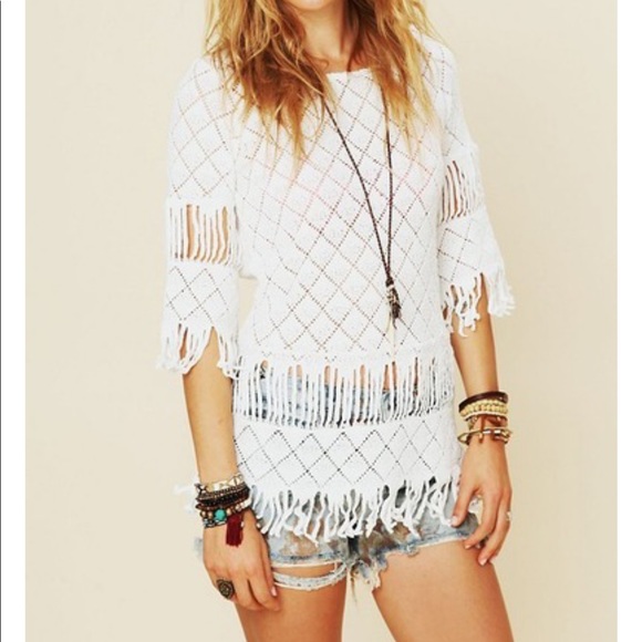 Gorgeous Nightcap tribal fringe open back top - Picture 3 of 16